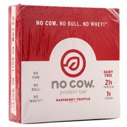 D's Naturals, Батончик No Cow протеиновый с малиновым трюфелем 12 батончиков