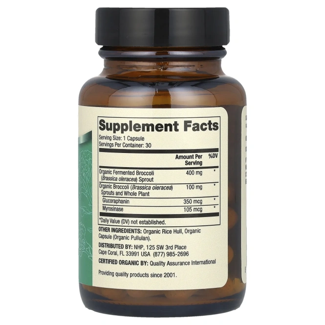 Dr. Mercola, Ферментированные ростки брокколи, 30 капсул