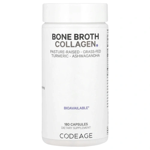 Codeage, Bone Broth Collagen, 180 капсул