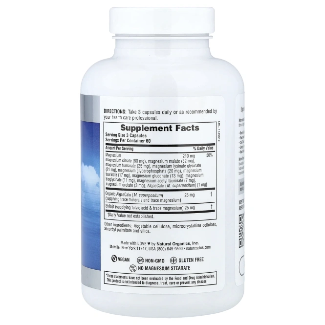 NaturesPlus, KalmAssure®, комплекс с магнием, 12, 180 капсул