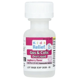 Homeolab USA, Kids Relief, вздутие и колики, вкус малины 0.85 жидких унции (25 мл)