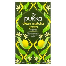 Pukka Herbs, Зеленый чай маття, 20 пакетиков зеленого чая, 1,5 г (0,05 унций) каждый