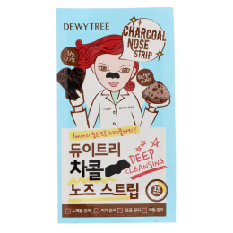 Dewytree, Угольная полоска для носа с вулканическим пеплом, 10 листов