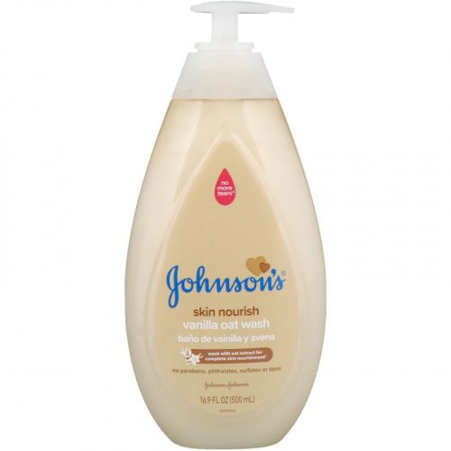 Johnson's Baby, Skin Nourish, Vanilla Oat Wash, 16.9 fl oz (500 ml)