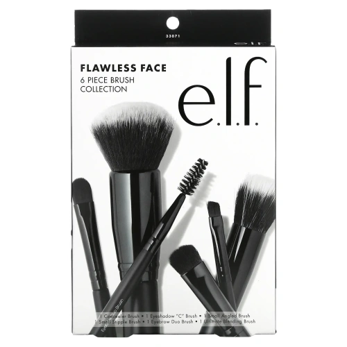 E.L.F., Flawless Face, набор из 6 кистей для макияжа