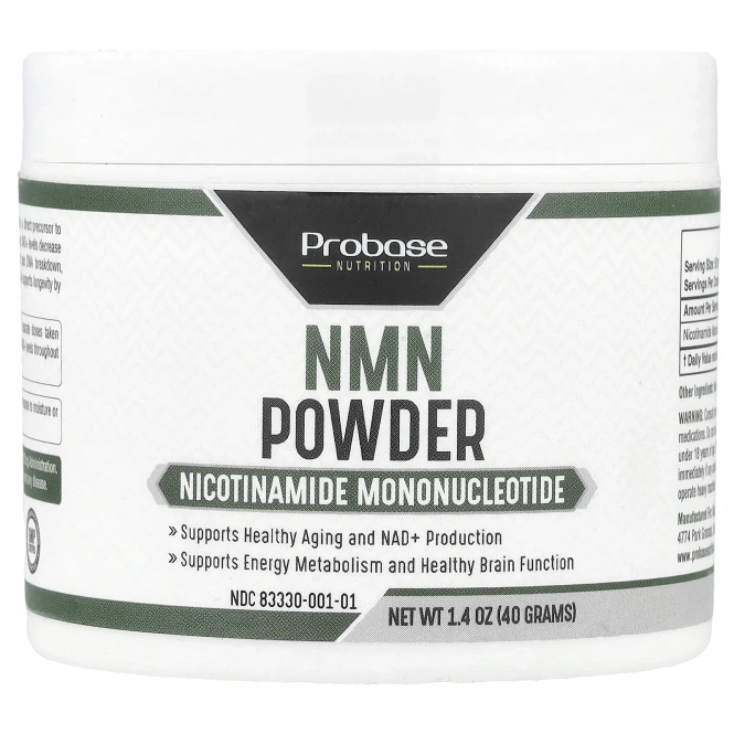 Probase Nutrition, NMN в порошке, 40 г (1,4 унции)