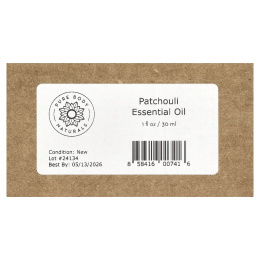 Pure Body Naturals, 100% чистое эфирное масло, пачули, 30 мл (1 жидк. унц.)