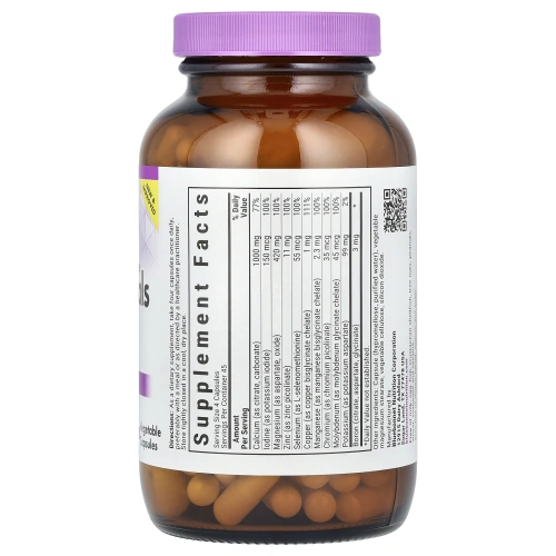 Bluebonnet Nutrition, Мультиминералы с добавлением бора, без содержания железа, 180 капсул в растительной оболочке