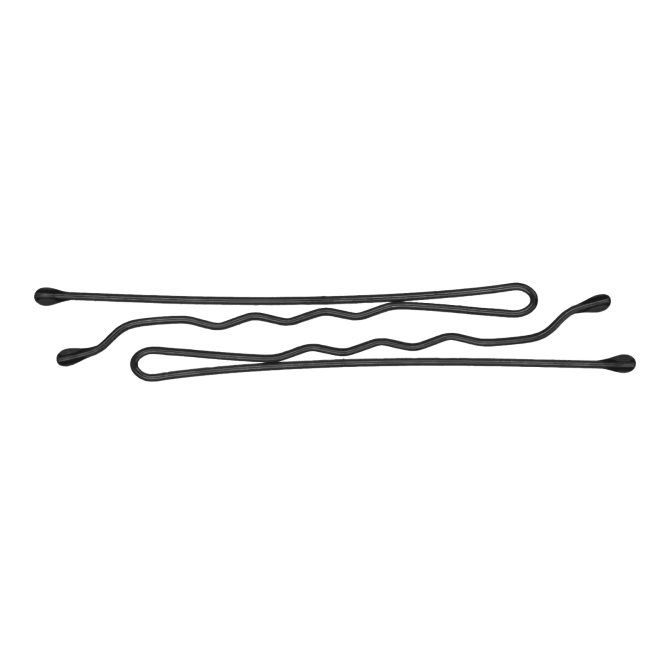 Kitsch, Заколка для бобби Essential, черная, 45 шт.