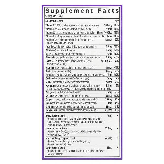 New Chapter, One Daily Every Woman's ™, мультивитамины 40+, 96 вегетарианских таблеток