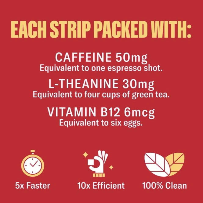 NuStrips, Energy In A Strip™, корица и ваниль, 30 полосок