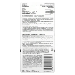 Maybelline, Удлиняющая тушь Define-A-Lash, оттенок 801 угольно-черный, 6,5 мл