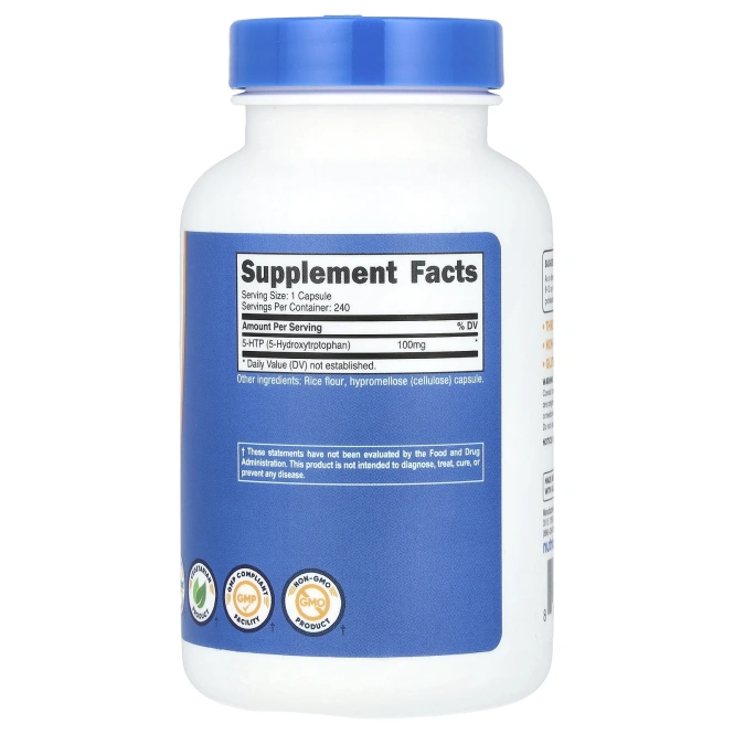 Nutricost, 5-HTP, 100 мг, 240 капсул