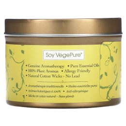 Aroma Naturals, Соя VegePure, для настроения, апельсин и лимонное сорго, 2,8 унции (79.38 гр)