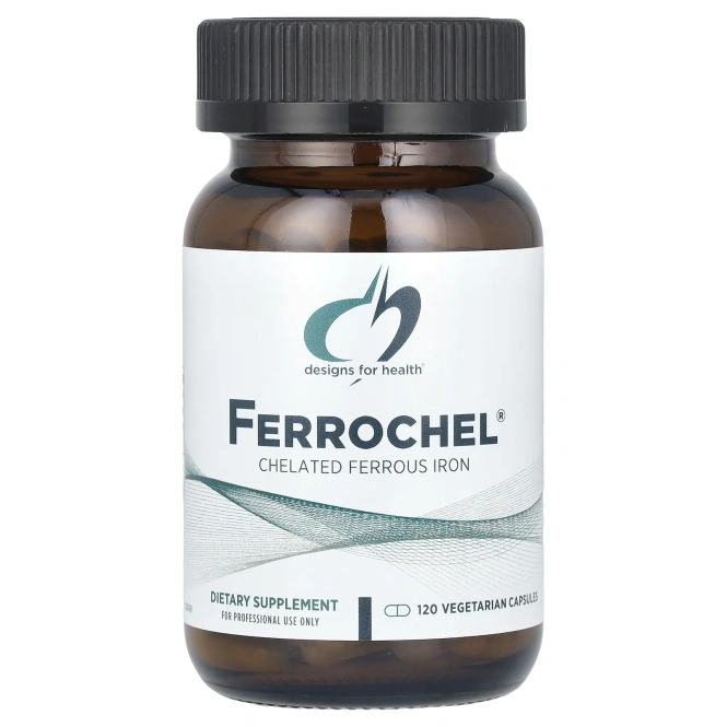 Designs For Health, Ferrochel®, 120 вегетарианских капсул