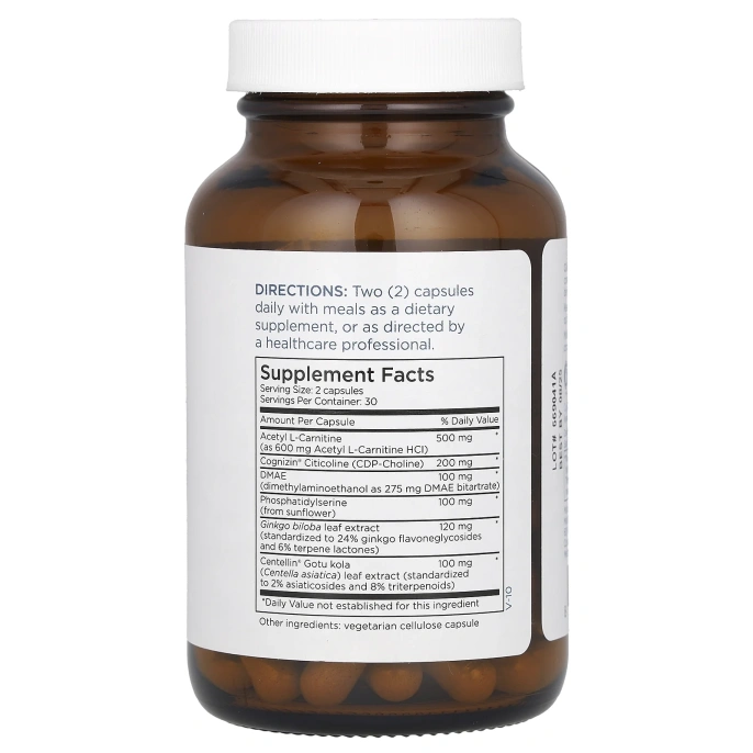 Metabolic Maintenance, Помощь клеткам мозга, с Когнизином, 60 капсул