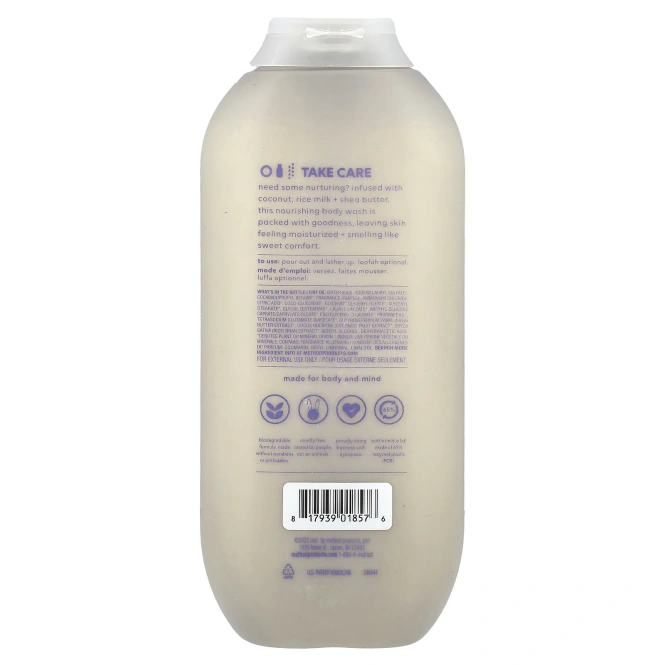 Method, гель для душа, Simply Nourish, 532 мл (18 жидк. унций)