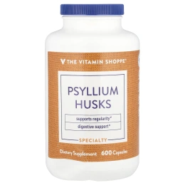 The Vitamin Shoppe, Шелуха семян подорожника, 600 капсул