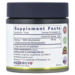 ProHealth Longevity, Essentials, NMNH в порошке, 15 г (0,53 унции)