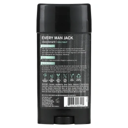 Every Man Jack, Дезодорант, без алюминия, морская соль, 76,5 г (2,7 унции)