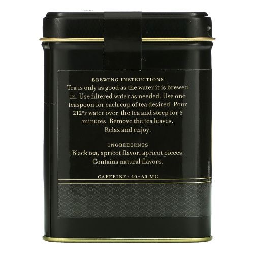 Harney & Sons, Абрикос, ароматизированный черный чай, 4 унции (112 г)