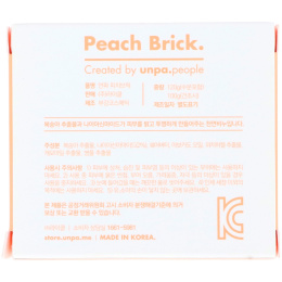 Unpa., Персиковый кирпич, Мыло, улучшающее тон кожи, 120 г