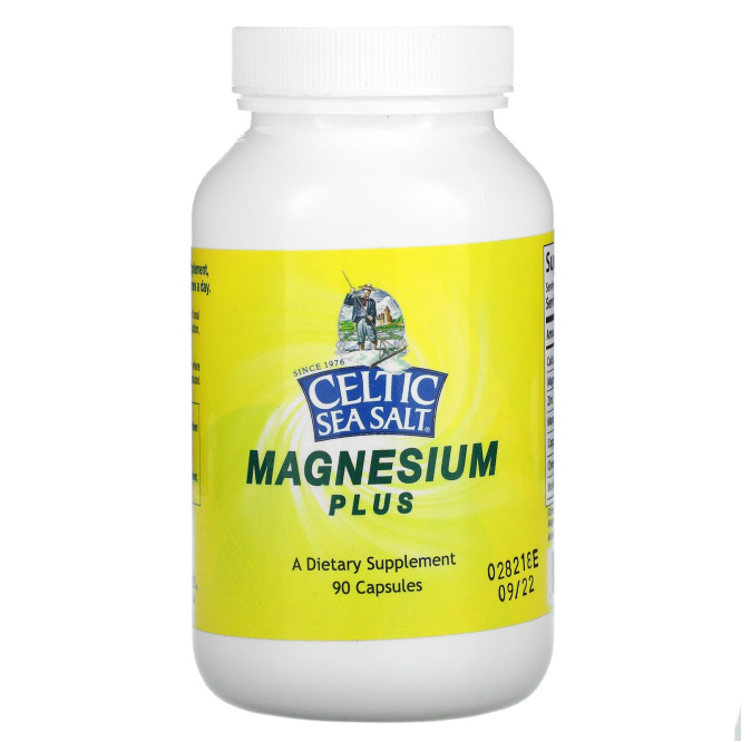 Celtic Sea Salt, Magnesium Plus, 90 Capsules