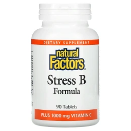 Natural Factors, Stress B Formula, Plus 1000 mg Vitamin C, 90 Tablets