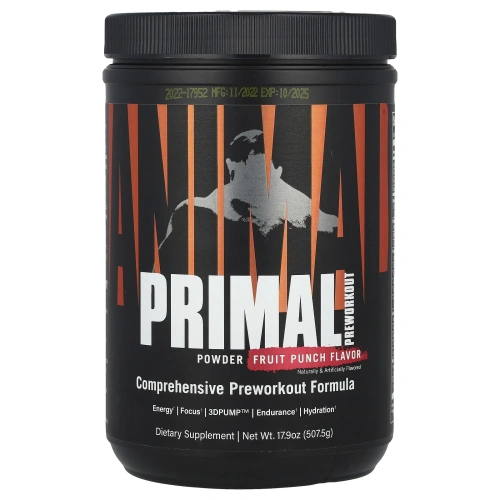 Animal, Animal Primal Preworkout Фруктовый пунш 507,5 грамма
