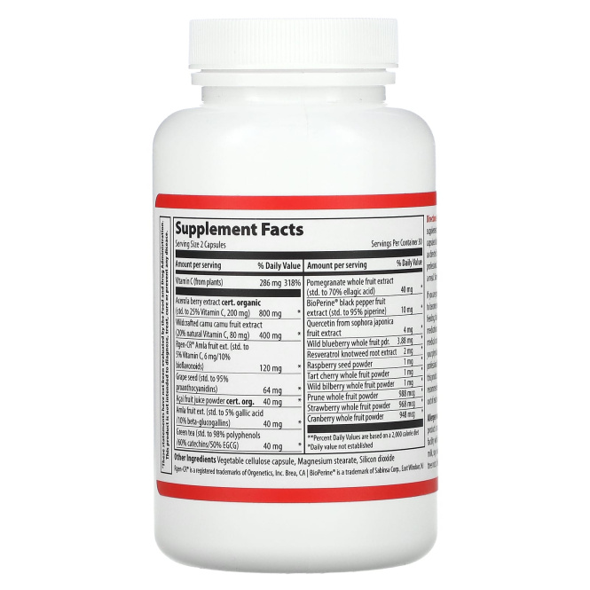 Vibrant Health, Super Natural C, версия 3.1, 60 растительных капсул