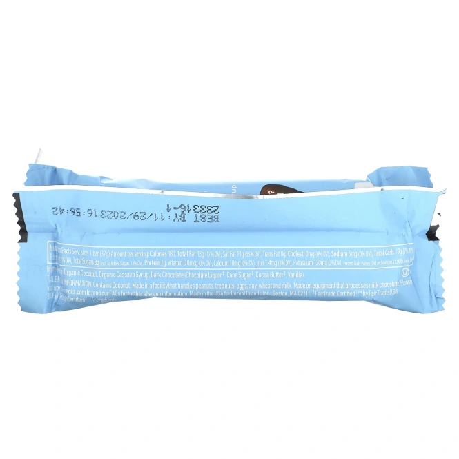 Unreal, Кокосовый батончик с темным шоколадом, 37 г (1,3 унции)