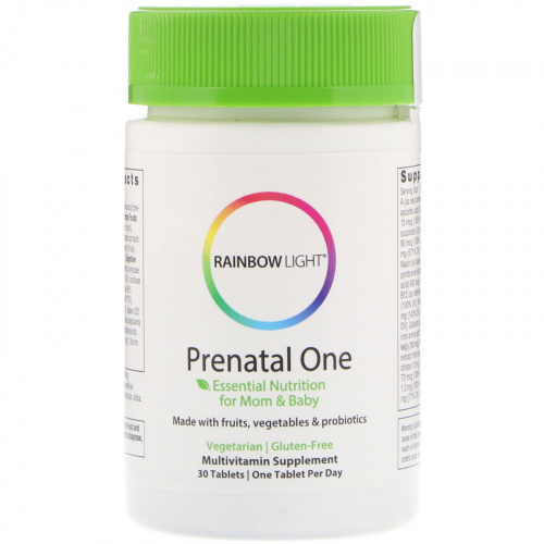 Rainbow Light, Мультивитамины на основе пищевых продуктов для беременных и кормящих женщин, 30 таблеток