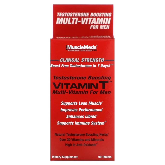 MuscleMeds, Vitamin T Мультивитамин для мужчин 90 таблеток