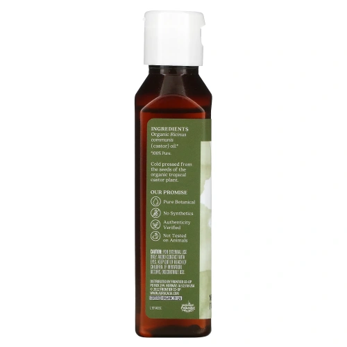Aura Cacia, Castor Oil, Organic, Skin Care, 4 fl oz (118 ml)