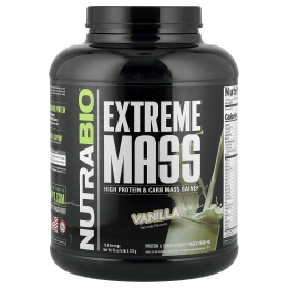 NutraBio, Extreme Mass, со вкусом ванили, 2722 г (6 фунтов)