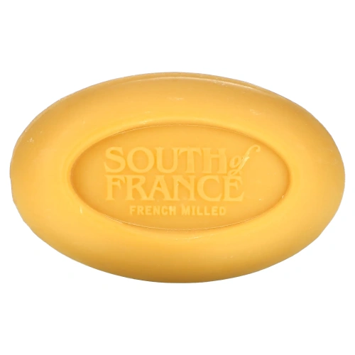 South of France, Лимонная вербена, Французское мыло овальной формы с трижды шлифованными ингредиентами с органическим маслом ши, 6 унций (170 г)