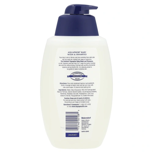 Aquaphor, Для детей, гель и шампунь, не содержит отдушек, 25,4 ж. унц.(750 мл)