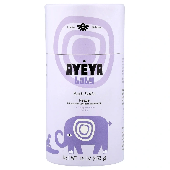 Ayeya, детская соль для ванн, лаванда, 453 г (16 унций)