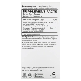 Terry Naturally, Andrographis EP80 с умкалоабо, 60 капсул