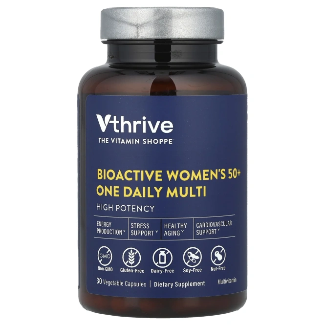 Vthrive, Bioactive Women's 50+ One Daily Multi, 30 растительных капсул
