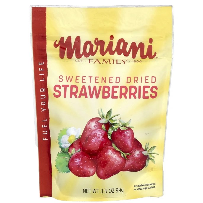 Mariani, Сушеная клубника с сахаром, 99 г (3,5 унции)