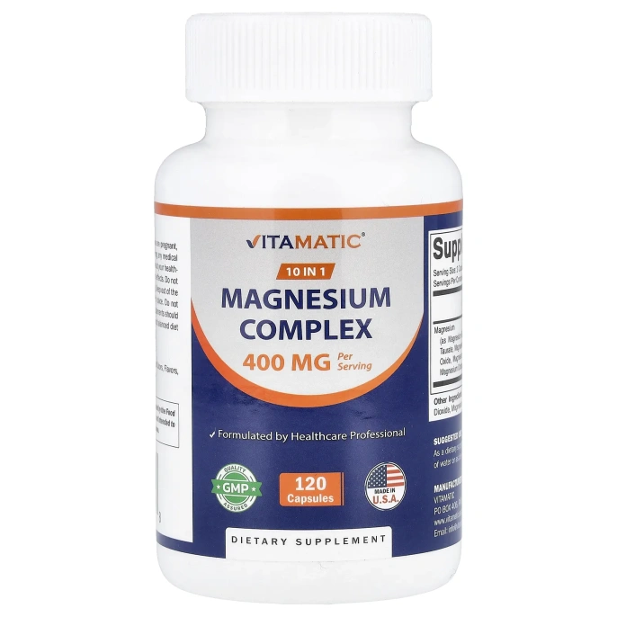 Vitamatic, комплекс магния, 120 капсул