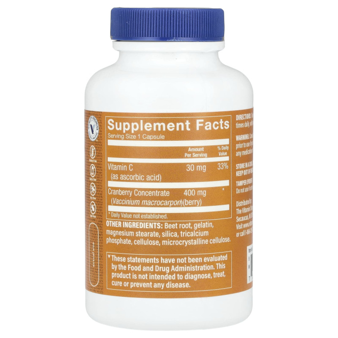 The Vitamin Shoppe, Cranberry Plus, 400 мг, 90 капсул