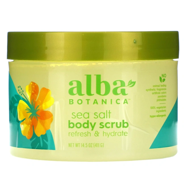 Alba Botanica, Гавайский скраб для тела, 14,5 унц. (411 г)