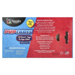 Spunky Pup, PupTarts, лакомства для собак, арахисовая паста, 142 г (5 унций)