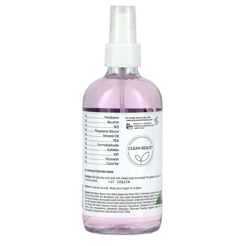 Advanced Clinicals, Collagen + Rosewater,  Pump + Glow Facial Mist, 8 fl oz (237 ml)