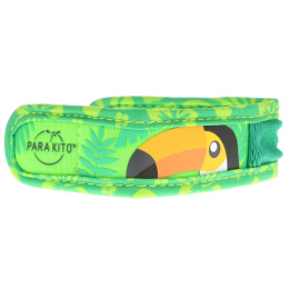 Para'kito, Браслет с репеллентом от комаров + 2 пеллеты, для детей, оранжевый нос, 3 шт. в комплекте