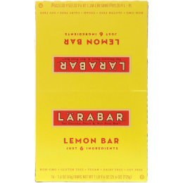 Larabar, Лимонный батончик, 16 батончиков, 1,6 унции (45 г) каждый