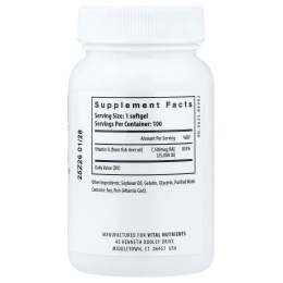 Vital Nutrients, Витамины D3 и K2, 120 вегетарианских капсул