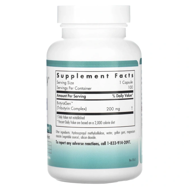 Nutricology, ButyrAid, 100 таблеток